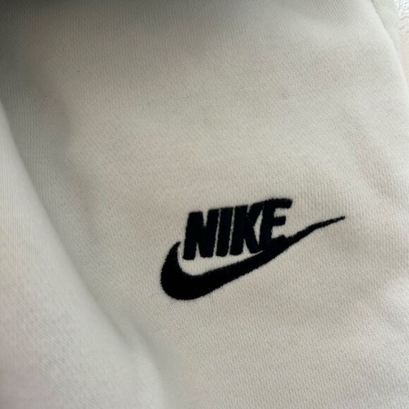 Nike Club Fleece Joggers Womens Small White Sweatpants Embroidered Swoosh - flaw - Picture 5 of 13